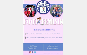 Entraînements Féminines saison 2020-2021