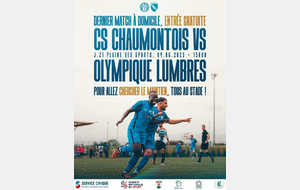 ⚽️  Seniors R1 : CS Chaumontois/ Ol. Lumbres 