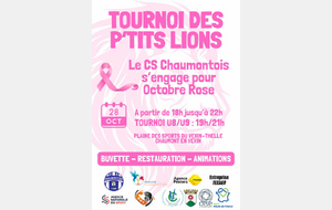 Tournoi des P'tits Lions - Octobre rose